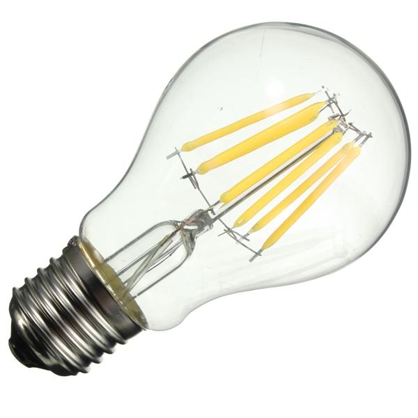 LED 8W Retro Filament Light White/Warm White Tungsten Globe Lamp Bulb AC 220V