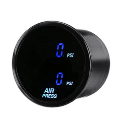 2" 52mm LED Dual Digital Air Pressure Gauge PSI Air Suspension Meter with Sensors
