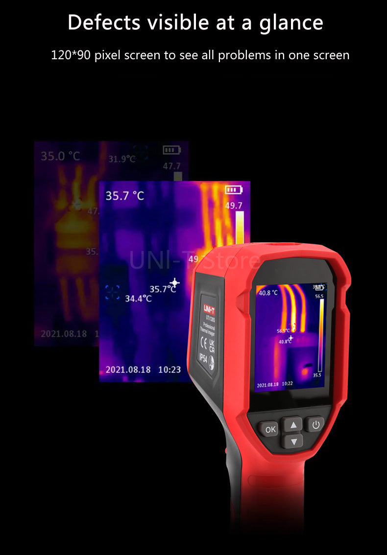 GreenZech Industrial 120 Compact | 120x90 Thermal Imaging Camera | Handheld Infrared Imager for Industrial & PCB Testing