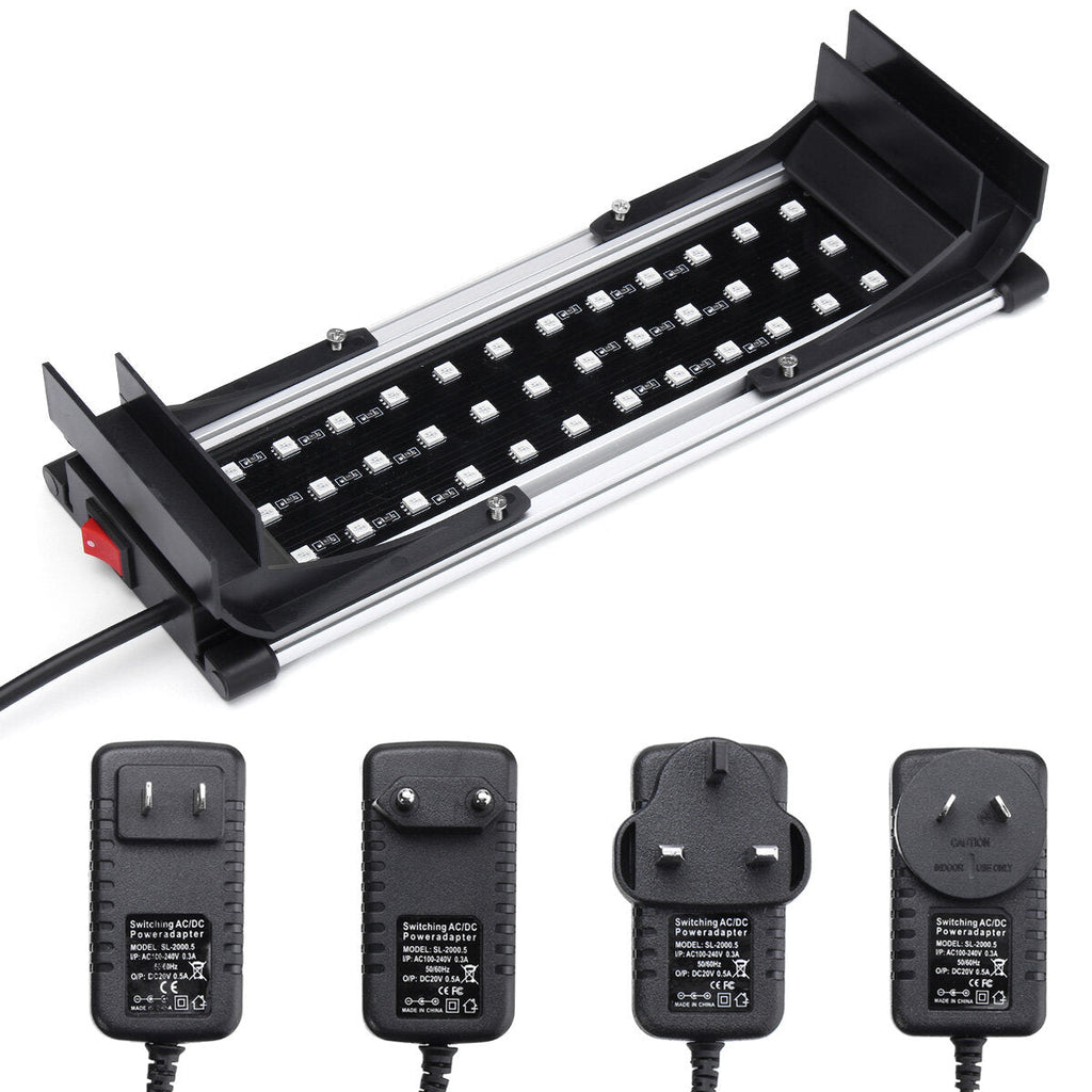 Retractable 25-30cm Tank Fish light RGB 8W 5050 36SMD RGB Tank Fish Lamp Aquarium Lantern With Remote Control