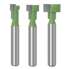 6mm 1/4" Shank T-Track Slotting & T-Slot Keyhole Cutter Router Bit Steel Handle 5/16" 3/8" 1/2" Length Cutter For Wood
