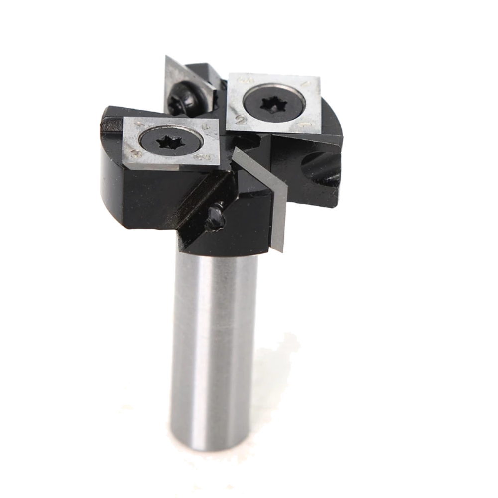 12mm 1/2 Inch Shank Router Bit Milling Cutter with Cemented Carbide Insert Woodworking Bits Insert-Style Indexable Cutter