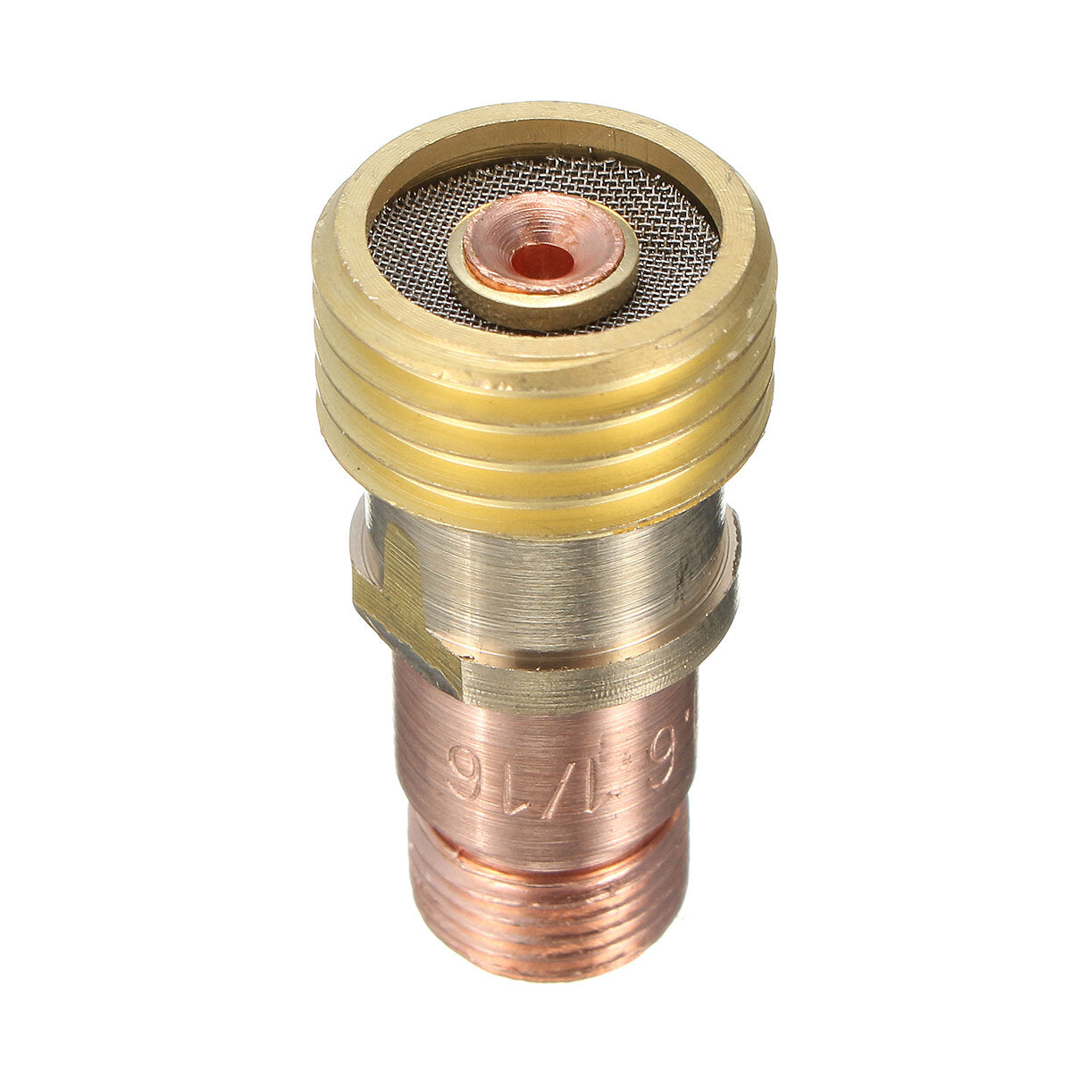 Brass Collets Stubby Gas Lens Connector With Mesh For Tig WP-17/18/26 Torch