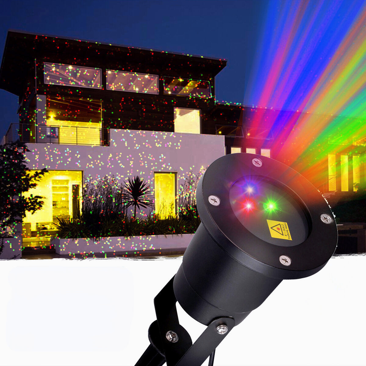 Outdoor Christmas Moving RGB Lights Laser Projector Landscape Stage Lamp Party