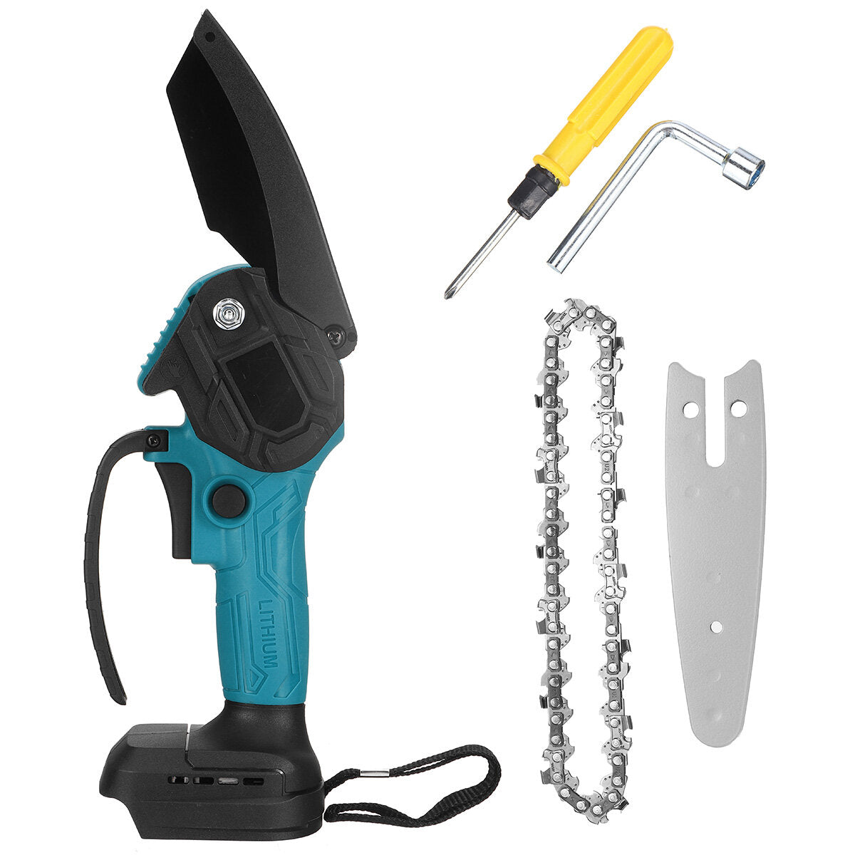 4 Inch Electric Chain Saw Cordless Chainsaw Multi-function Woodworking Wood Cutter