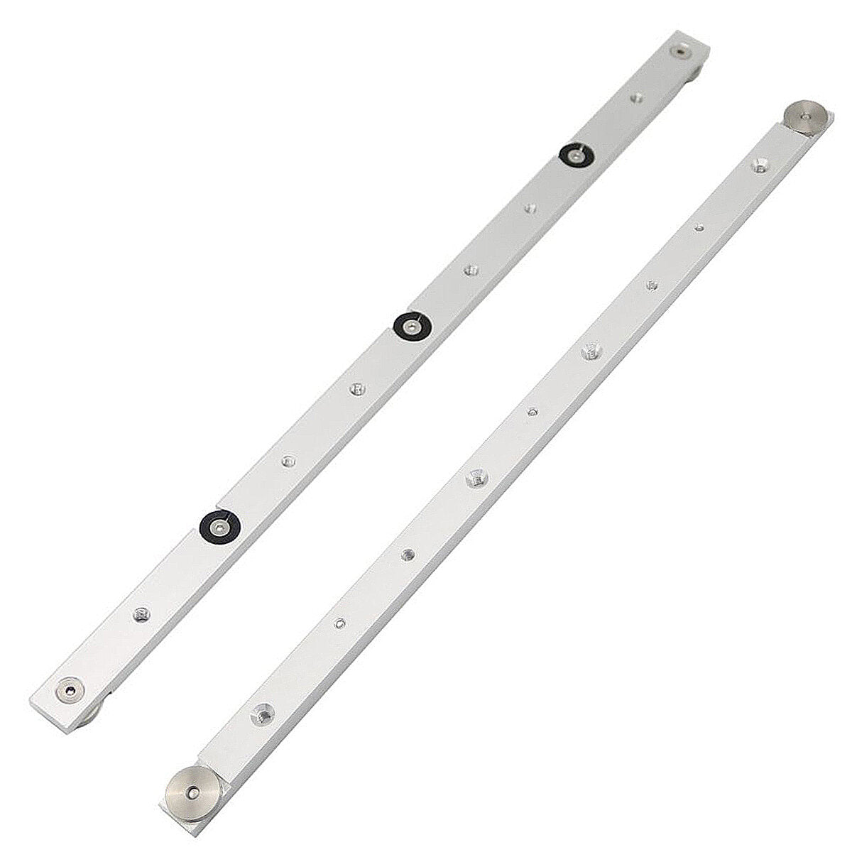 Aluminium Alloy Miter Bar for Table Saw - 450mm Adjustable Runner, Silver, Durable, Universal Mounting Holes