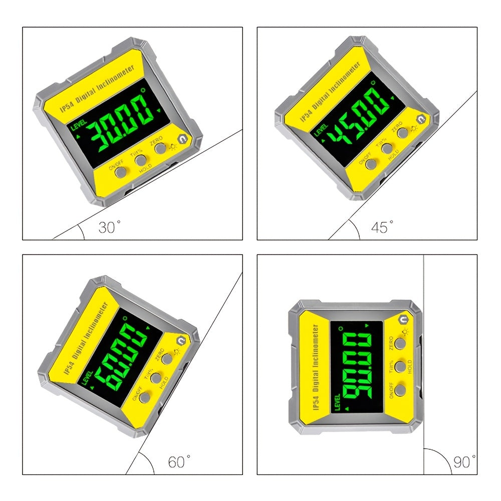 Mini High Precise Portable Digital Angle Gauge Detection Tool with LCD Screen