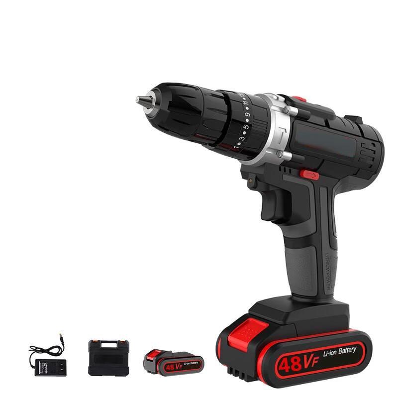 7500mAh 2 Speed Electric Drill 25+3 Torque Power Driver Drills Multi-function Rechargeable Hand Drill