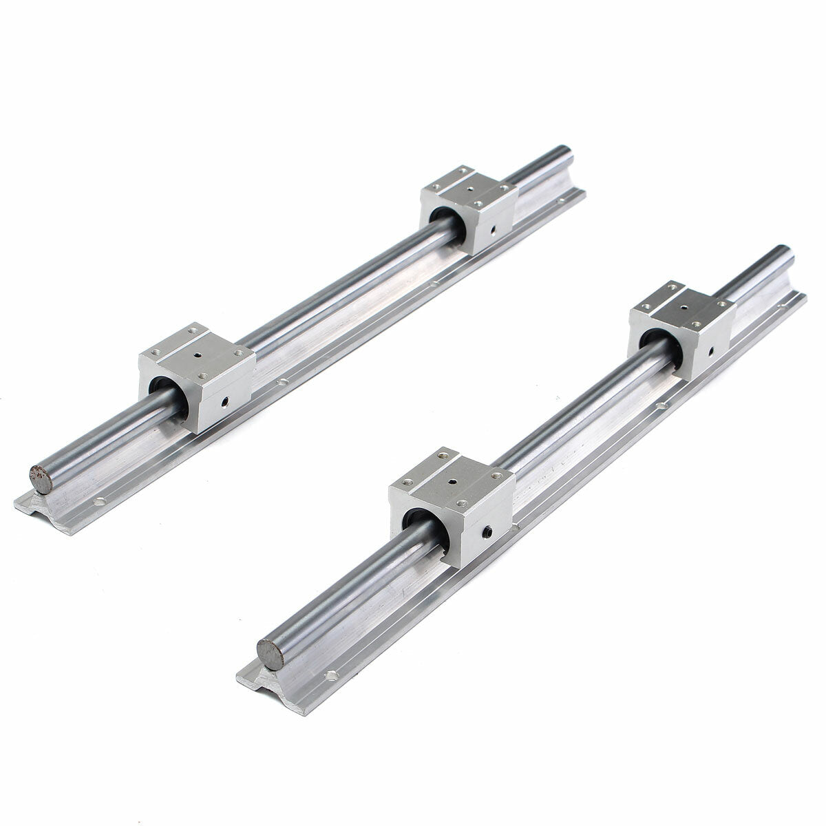 2Pcs SBR16-500mm Linear Bearing Slide with 4Pcs SBR16UU Linear Bearing Block