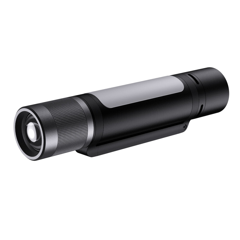 12 In 1 900lm 245M Music Pulse Lamp Telescopic Focus Long Range LED Flashlight Torch With 18650 Power Bank System & Mini Speaker & 360 Side Light