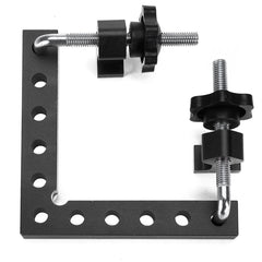 Premium Aluminum Right Angle Jig - L-Type Positioning Square for Precise Woodworking, Easy to Use, Versatile DIY Tool