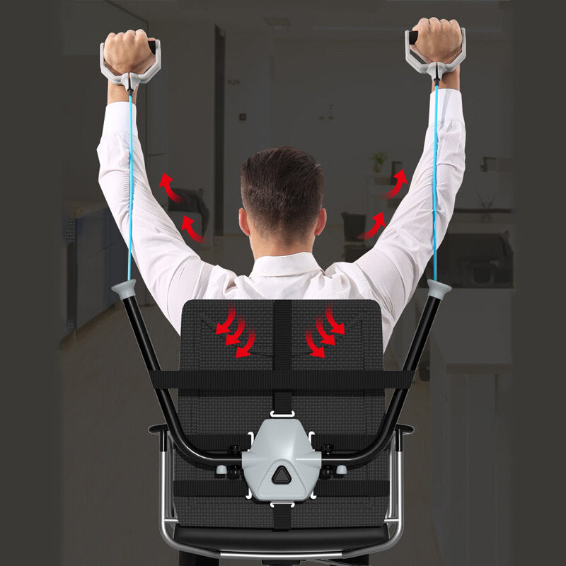 Multifunctional Seat Tension Belt Training Pull Rope Home Office Fitness Stretching Training Pull Rope Chest Muscle Training