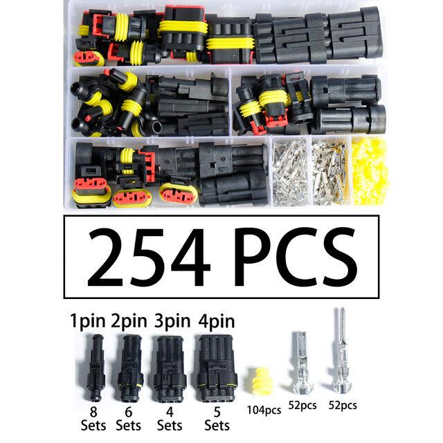 Car Electrical Wire Connector Plug Automotive Waterproof 1/2/3/4 Pin Motocycle Truck Harness Male Female Crimping Pliers