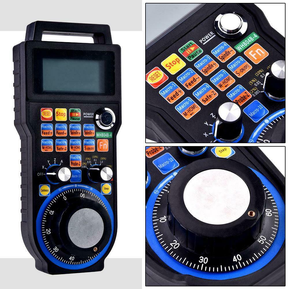 4 Axis Wireless CNC Handwheel Pendant MPG Lathe Handwheel for CNC Engraving Machine