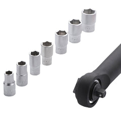 8 PCS Quick Ratchet Socket Wrench Strong Set Hexagon Sleeve Universal Wrench Assemble