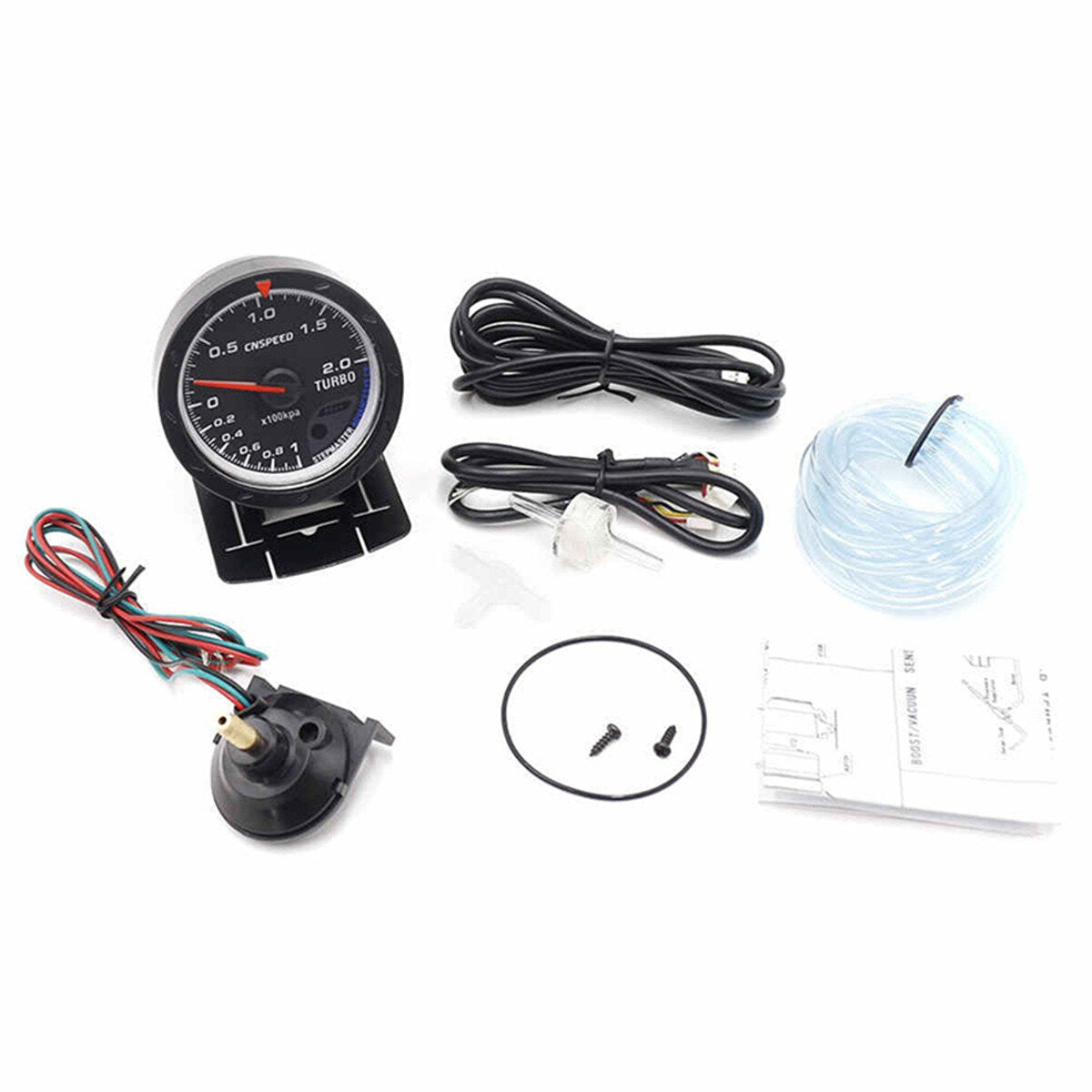 2.5 inch 60mm LED Turbo Boost Gauge Vacuum Press Pressure Bar Dials Meter for Car Truck