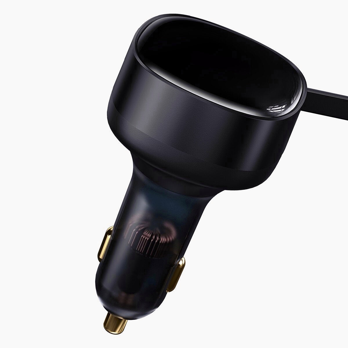 Enjoyment Retractable 2-in-1 Car Charger C+L 30W Dual Fast Charging