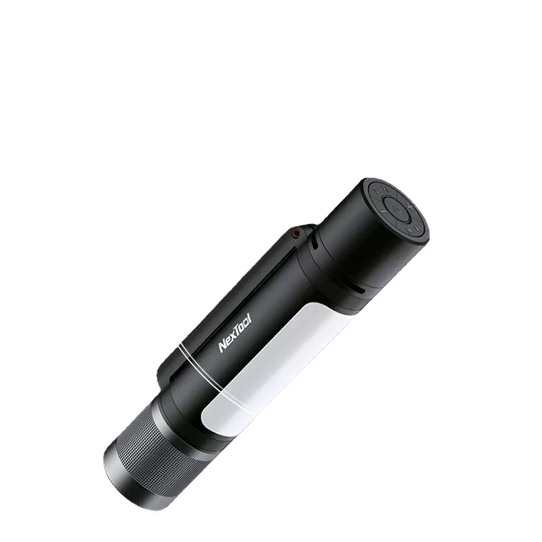 12 In 1 900lm 245M Music Pulse Lamp Telescopic Focus Long Range LED Flashlight Torch With 18650 Power Bank System & Mini Speaker & 360 Side Light