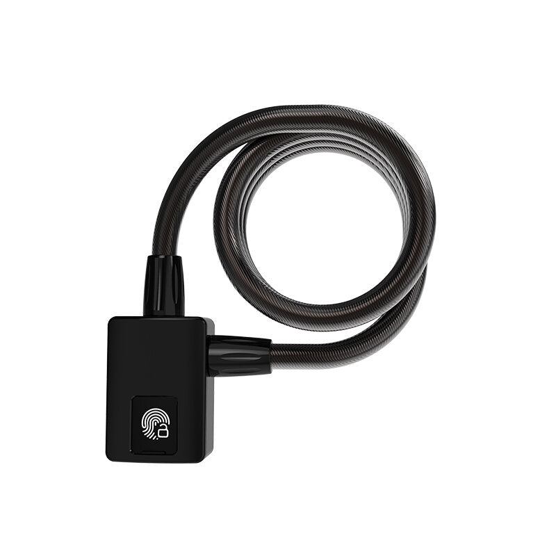Intelligent Fingerprint Steel Ring Lock Bicycle Anti-theft Lock Highway Vehicle Steel Cable Lock