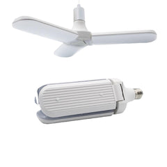 E27 45W 2835 228LED Foldable Fan Blade Angle Adjustable Light Bulb for Indoor Home Decor AC85-265V