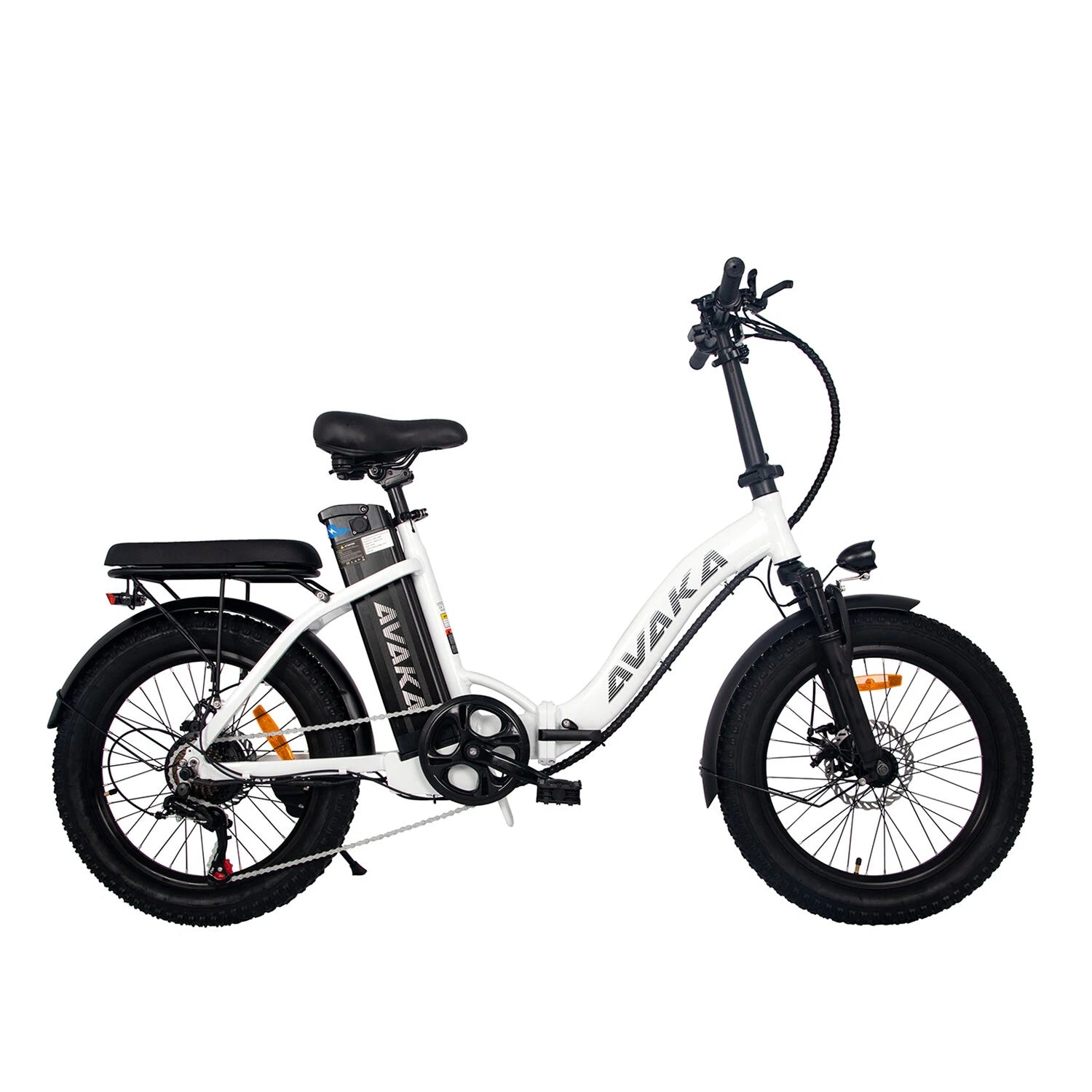 18.2Ah 48V 500W Recommended Top Speed 25KM/H Electric Bicycle Max Speed 32Km/h 20*3.0 Fat Tire 70-80km Mileage Range Max Load 120kg