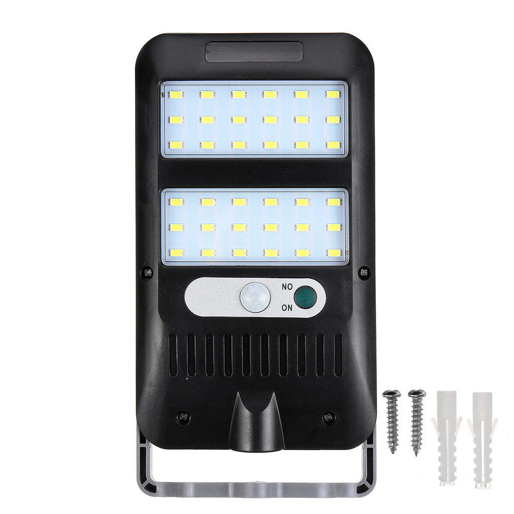 COB LED Solar Powered Wall Street Lights Induction Outdoor PIR Motion Lamp