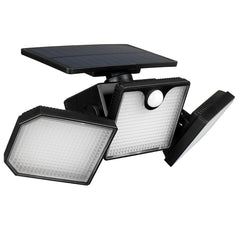 1/2 Pcs 20W 230 LED Solar Power Street Light Double Head Spotlight Motion Sensor Wall Lamp Yard Path Outdoor Lighting