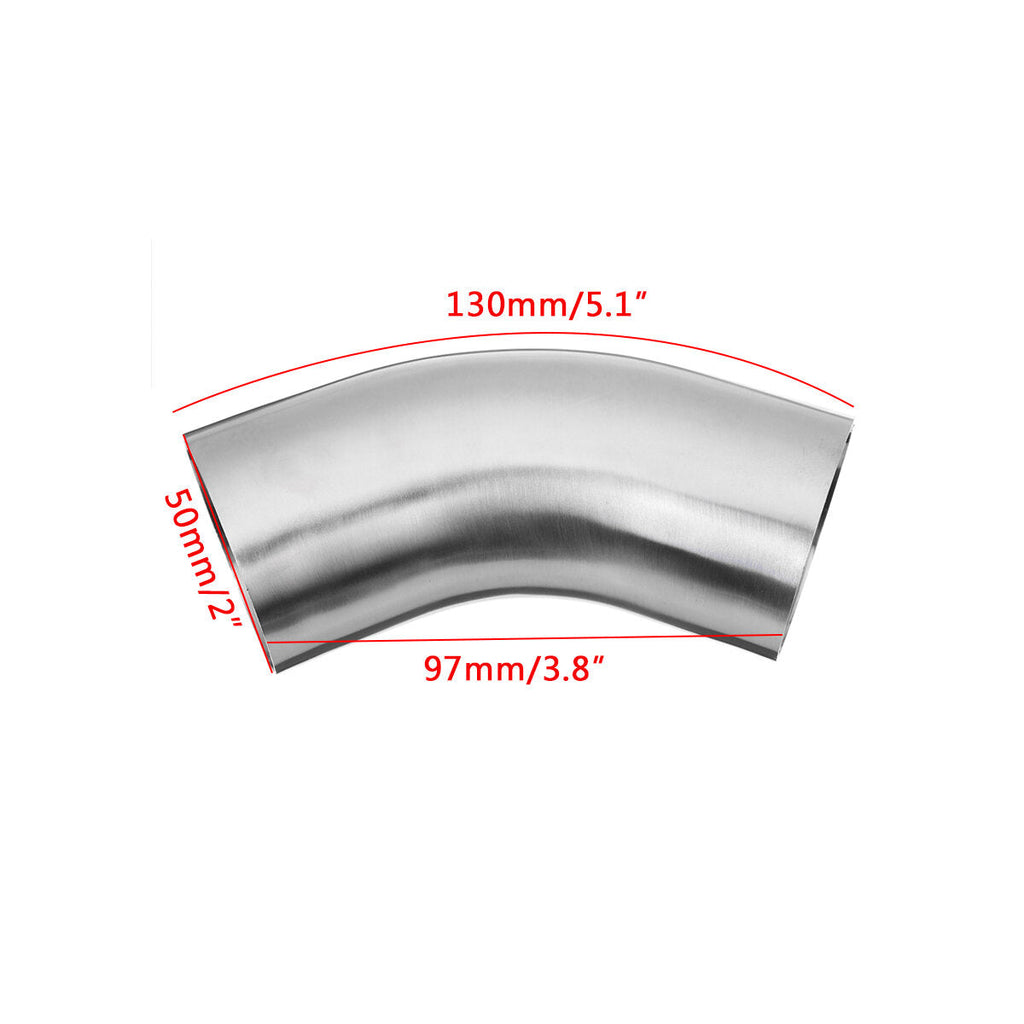 1.5 / 2 / 2.5 / 3" OD 45 Degree Exhaust Pipe Bends Tube Elbows  Stainless Steel
