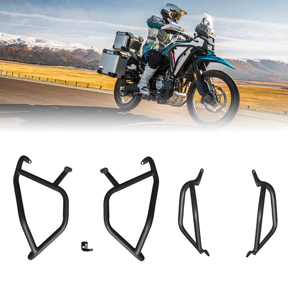 Motorcycle Anti-Fall Protection Engine Protective Kit Cover Crash Bar Frame Bumper For CFMOTO 450MT Anti-Crash Bar