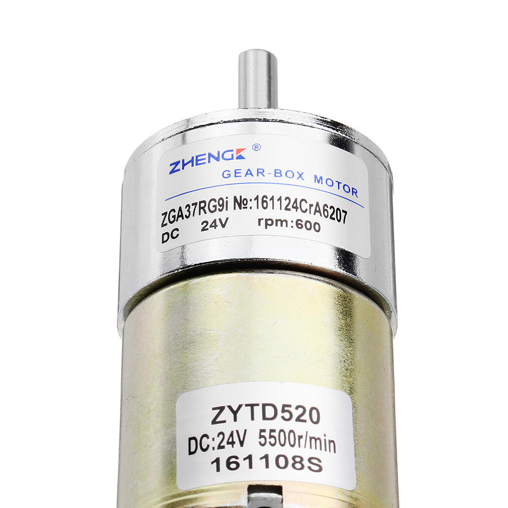 24V 600rpm Reduction Motor DC Gear Motor 3mm Shaft