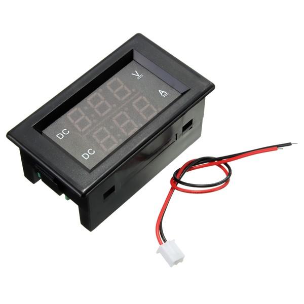 0-100V 20A Double Display Volt Meter Current Meter Digital LED