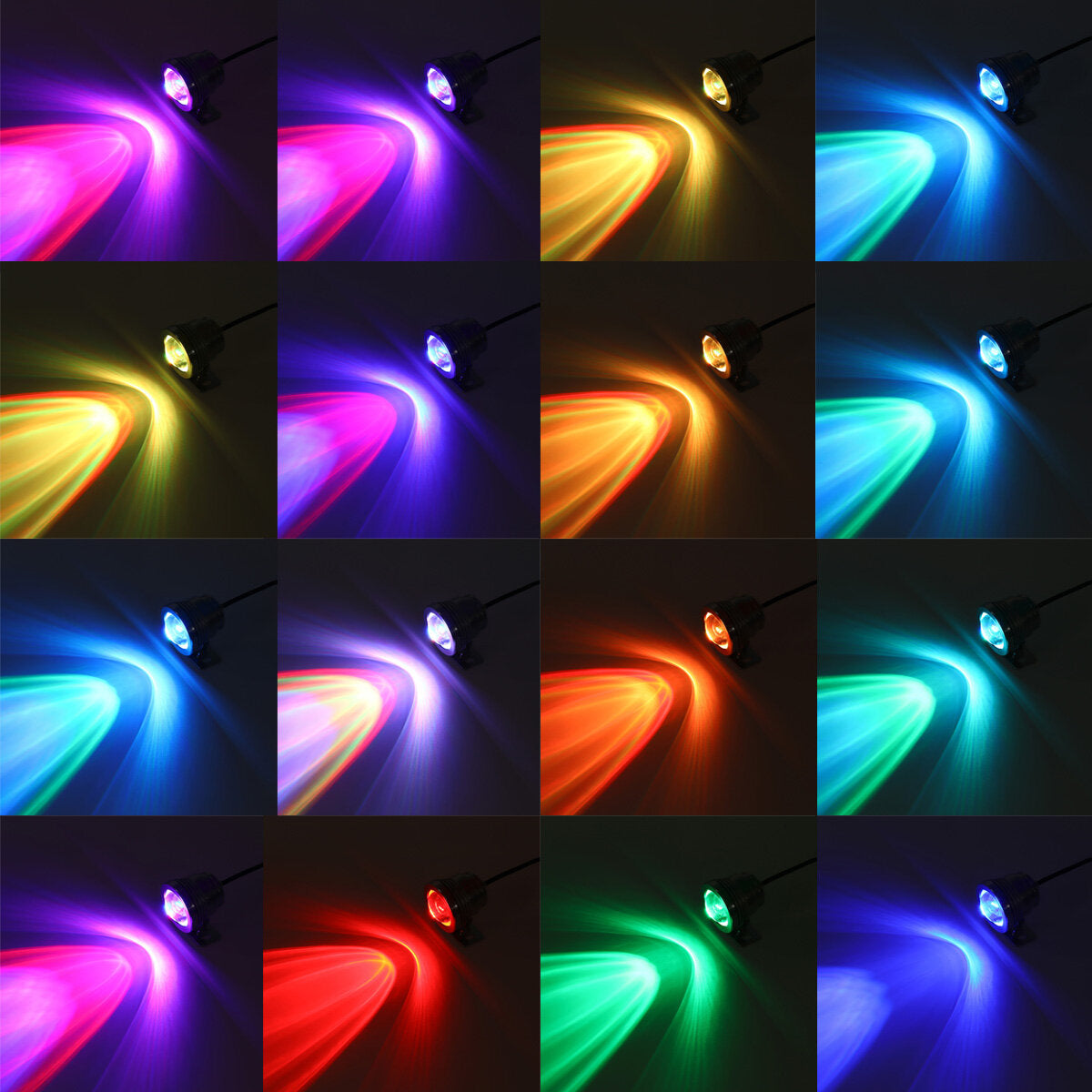 20W RGB LED Light Fountain Pool Pond Spotlight Underwater Waterproof With Remote