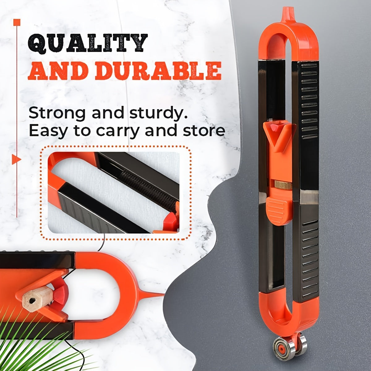 Profile Scribing Ruler Irregular Contour Gauge With Adjustable Lock