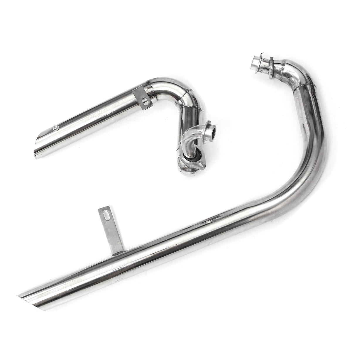 Cut Pipes Exhaust Muffler System With Silencer For Yamaha Virago V star XV125