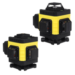 12/16 Line 4D Laser Level Green Light Digital Self Leveling 360 Rotary Measure with 6000mah Battery