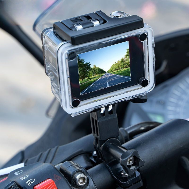 16MP Waterproof Wireless Action Camera, 1080P Video, 140° Angle, Rechargeable, Black, No Stabilization, ≤2" Display