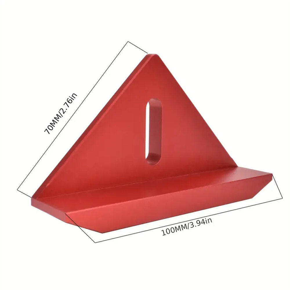 45 Degree Miter Square Edge Ruler - Precision Aluminum Alloy Tool for Accurate Woodworking, Cutting & Measuring