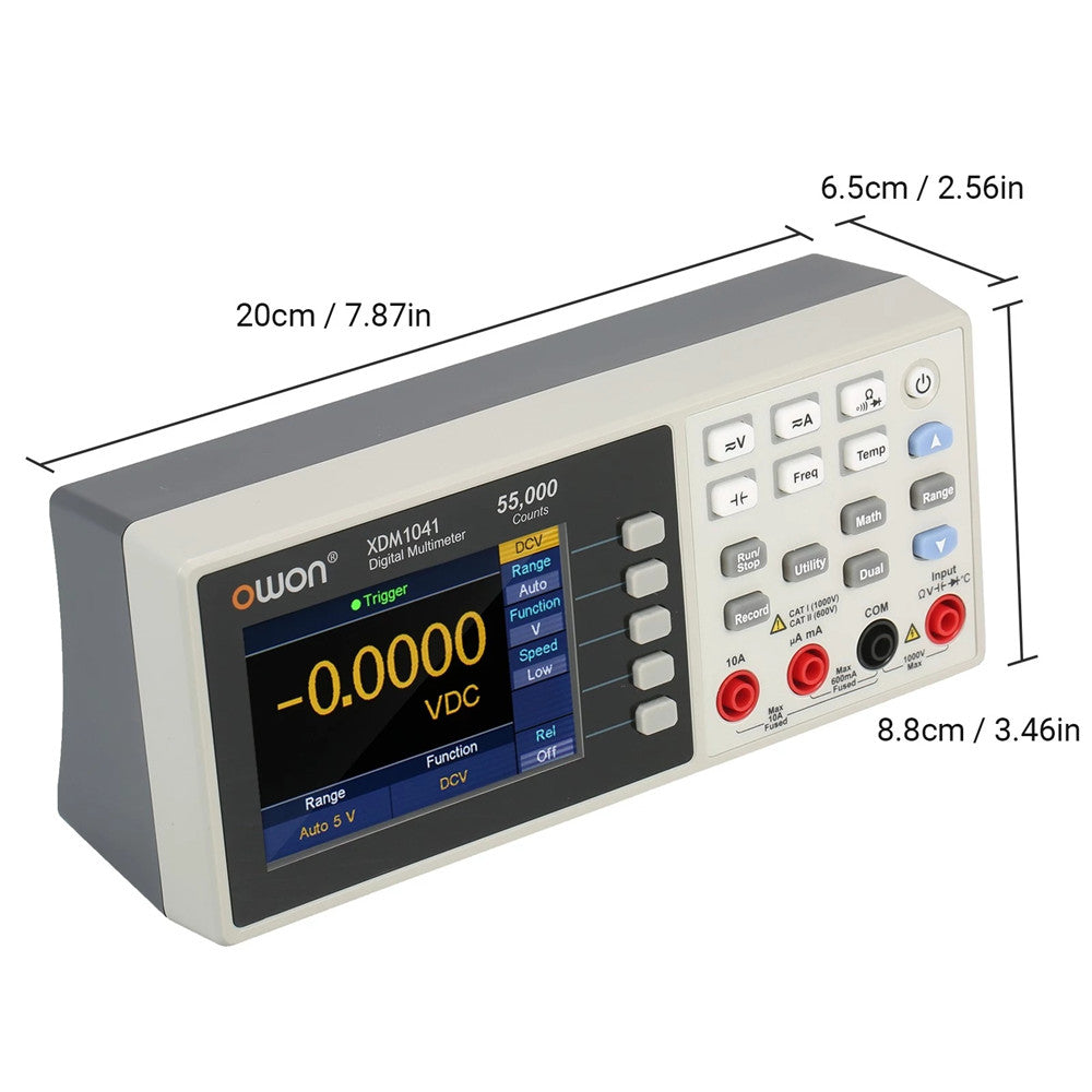 USB Digital Multimeter 55000 Counts High Accuracy Universal Desktop Multimeters Meter with 3.5-inch TFT LCD Screen