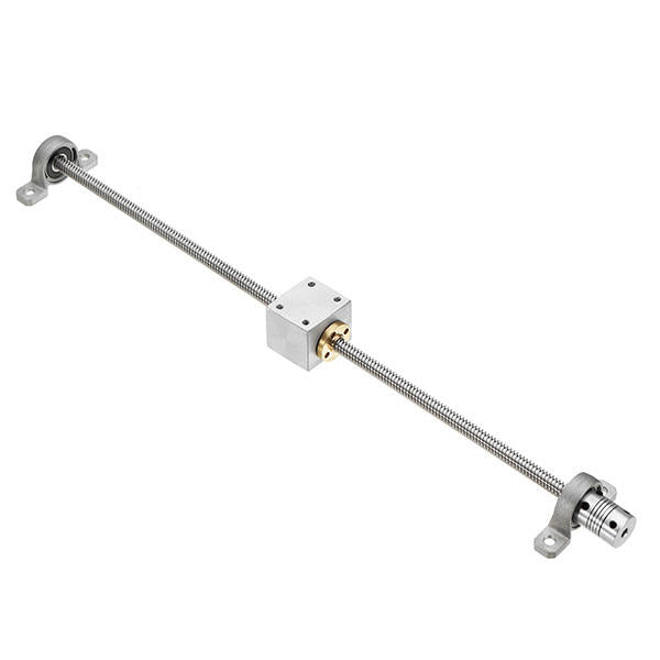400mm Lead Screw Set with Nut Housing Bracket Mounted Ball Bearing and Shaft Coupling
