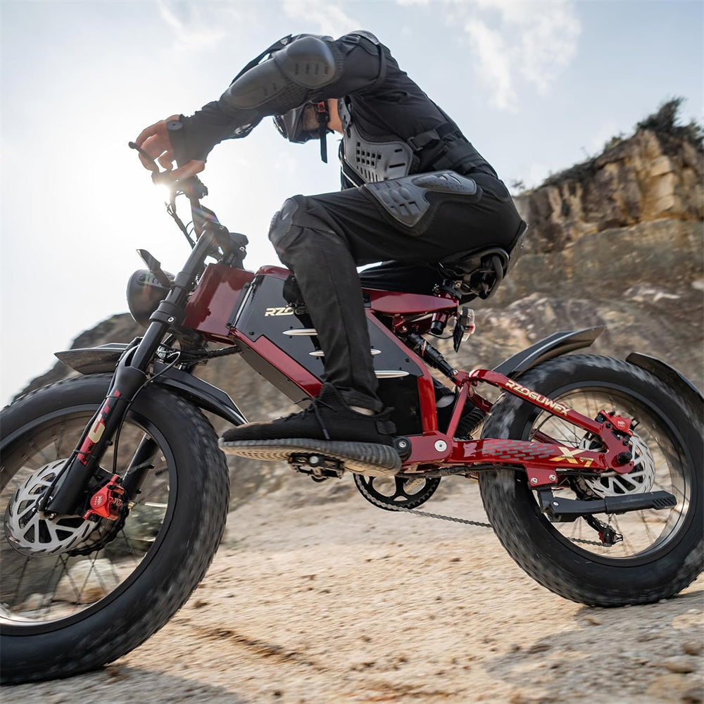 Electric Bike 48V 30AH Battery 1000W*2 Dual Motors Recommended Top Speed 25KM/H 20*4.0inch Tires 90KM Max Mileage 200KG Max Load Electric Bicycle