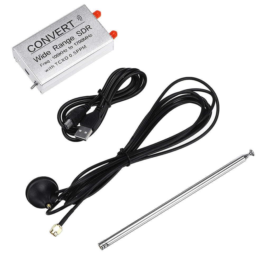 USB RTL SDR Receiver 100KHz-1.7GHz UV HF RTL-SDR Tuner Stick Support Up-convert RTL2832U TXCO 0.5ppm SMA N300U Tester