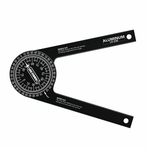 High-Precision Aluminum Angle Finder Protractor for Miter Saw - Durable, Easy Measurement for Carpentry & Woodworking