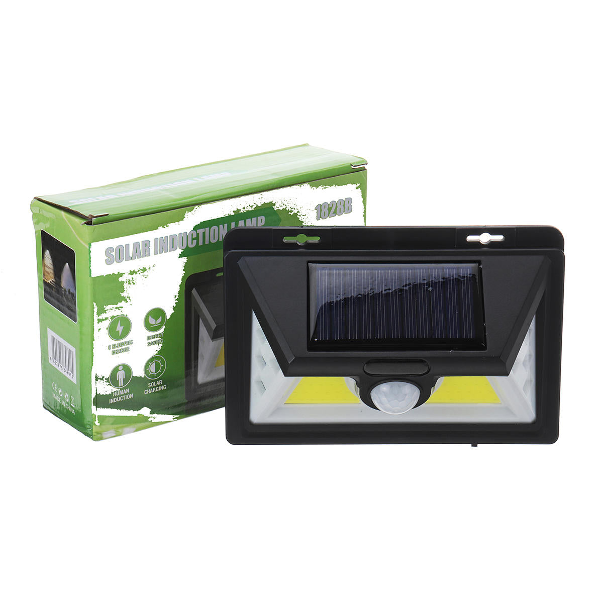 COB LED Wall Solar  Light PIR Motion Sensor Outdoor Garden Yard Lamp Waterproor
