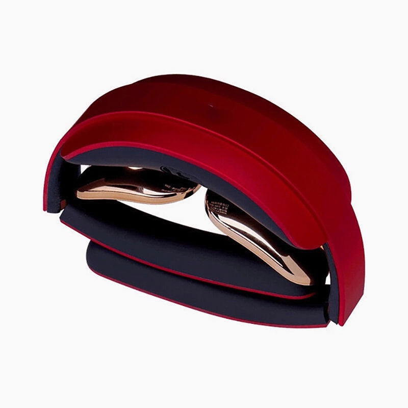 Pocket Foldable Portable Cervical Massager 15-level Strength Hot Compress Neck Massager TENS Low Frequency Pulse Long Battery Life Neck Massager