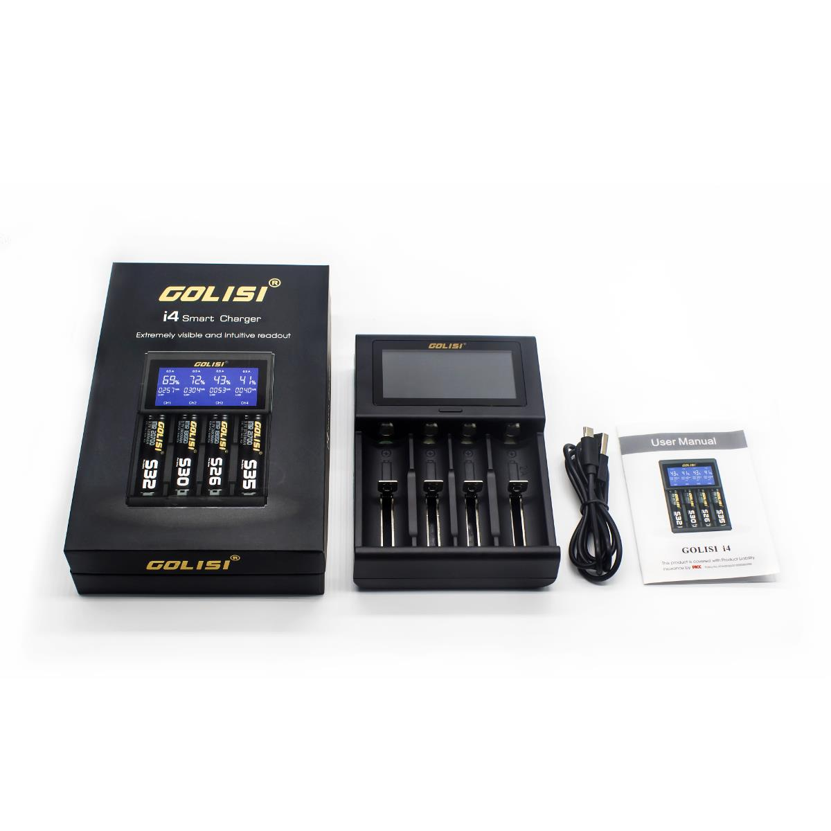 LCD Screen Display USB Charging Intelligent 2A Fast Battery Charger Li-ion NIMH Batteries