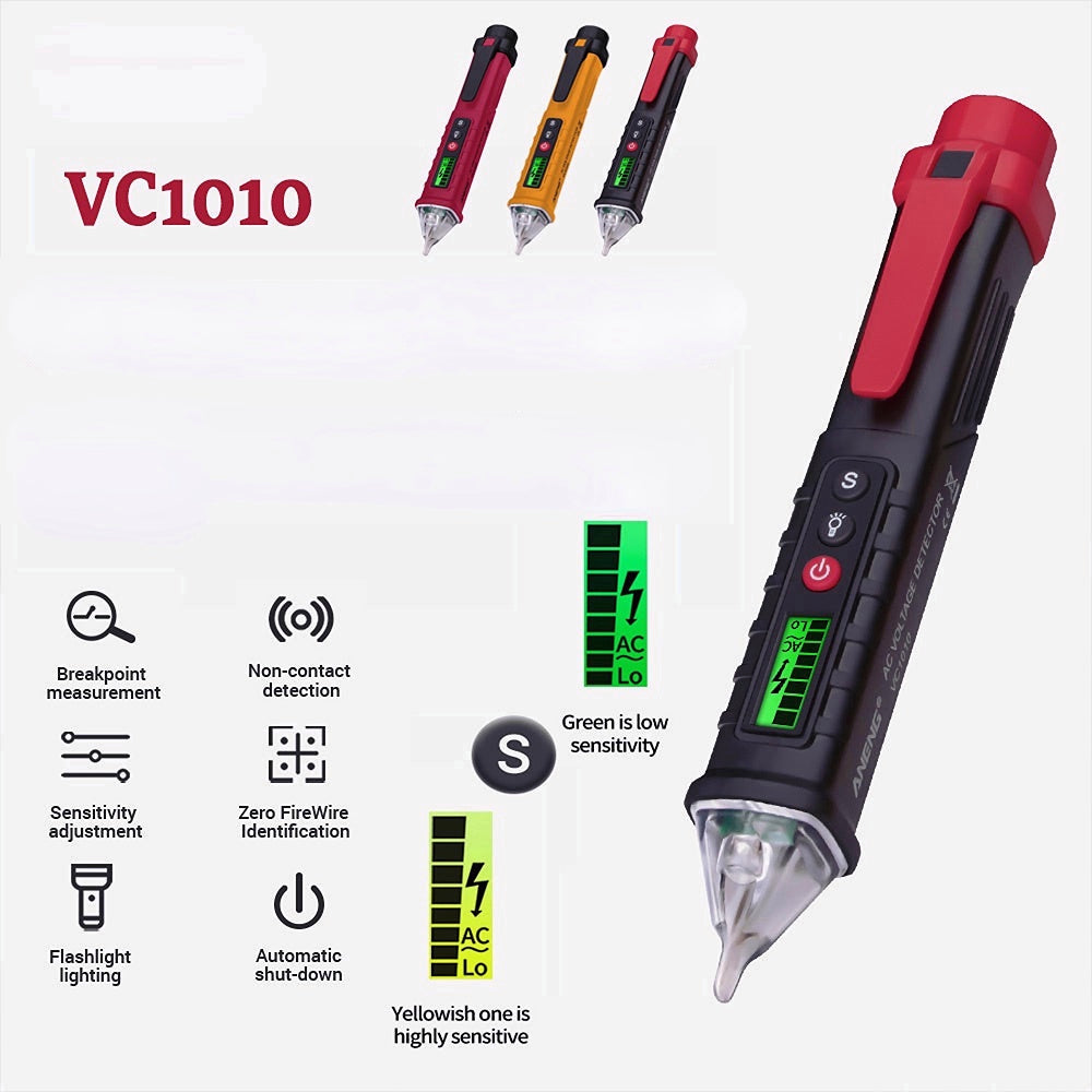Non Contact Electrical Tester Pen Digital AC/DC Voltage Detector 12-1000V Current