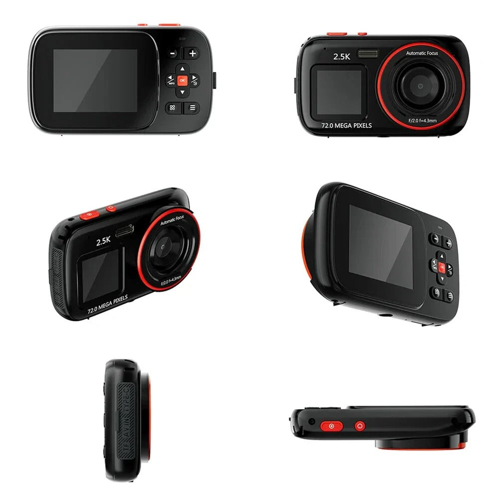 72MP Digital Camera for Photography and Video Dual HD Screen 16x Zoom Portable Cameras Gifts for Girls Boys and Kids