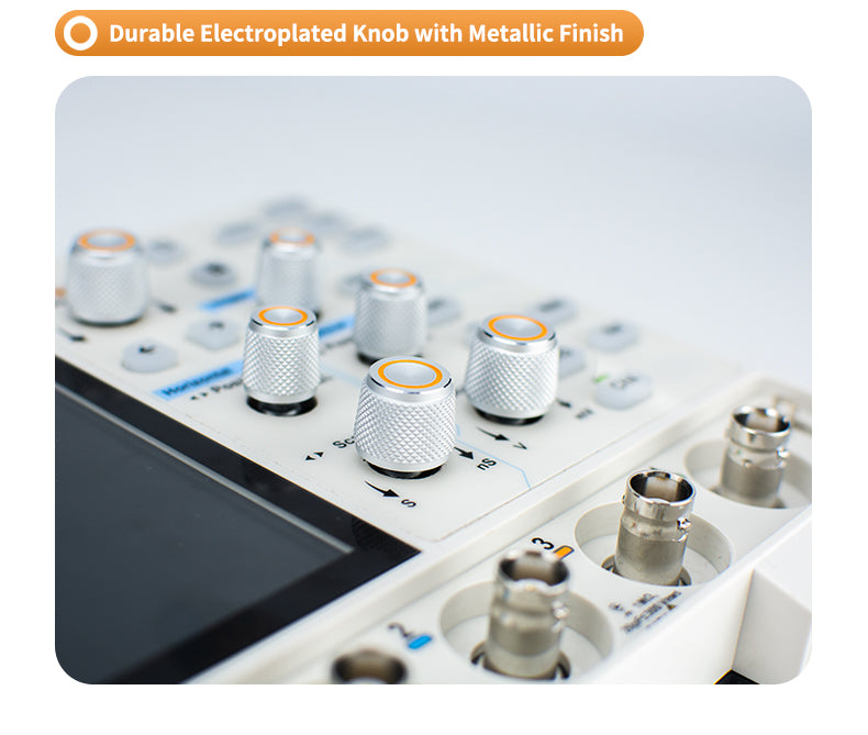Digital Oscilloscope 70MHz 4Channel 1.25GSa/s 12-bit Vertical Resolution High Res Waveform Capture 50M Memory Depth