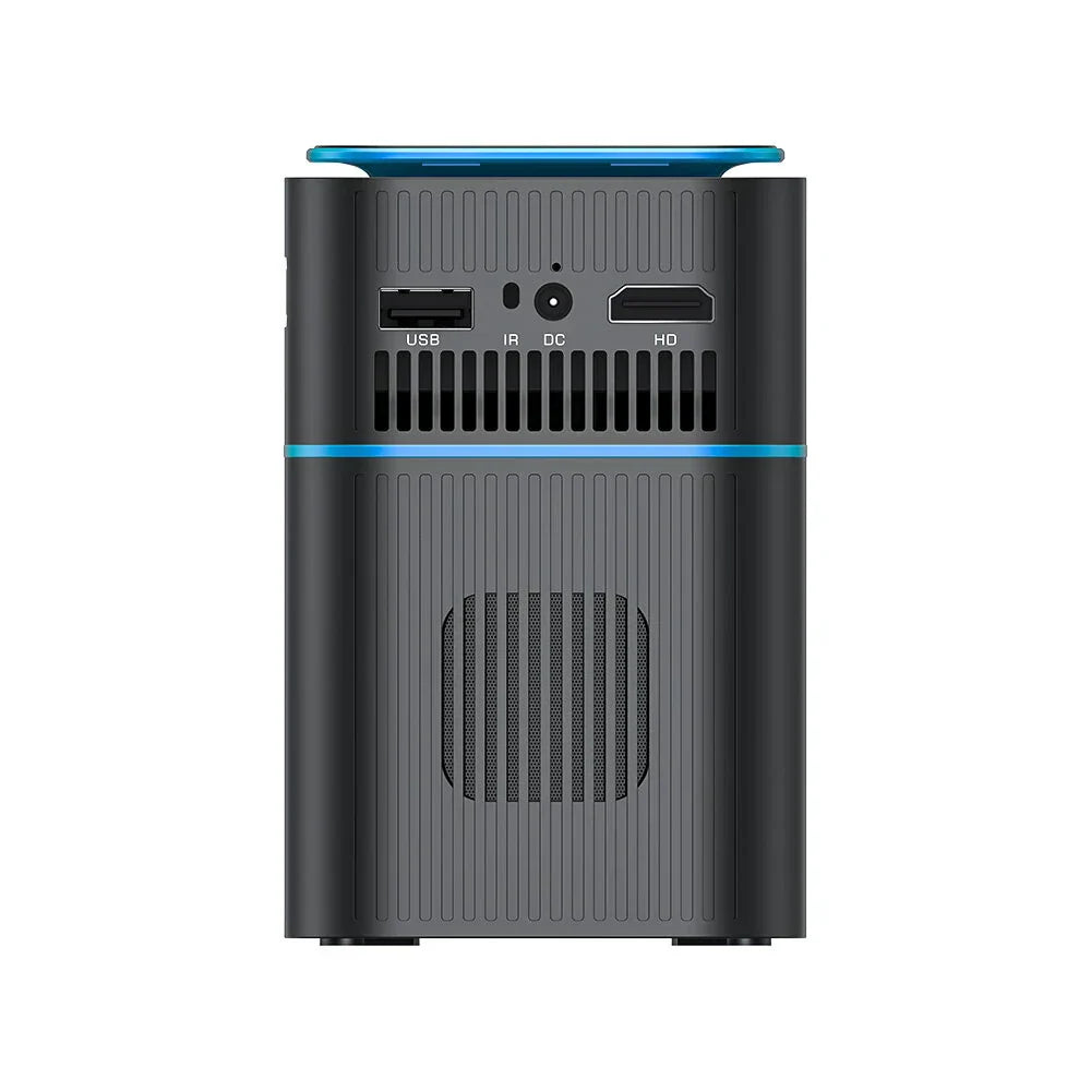 DLP Mini WIFI Projector, Android 9.0, Bluetooth 4.2, 1080P, 150 ANSI Lumens, Built-in Battery, Netflix & YouTube, Outdoor Cinema