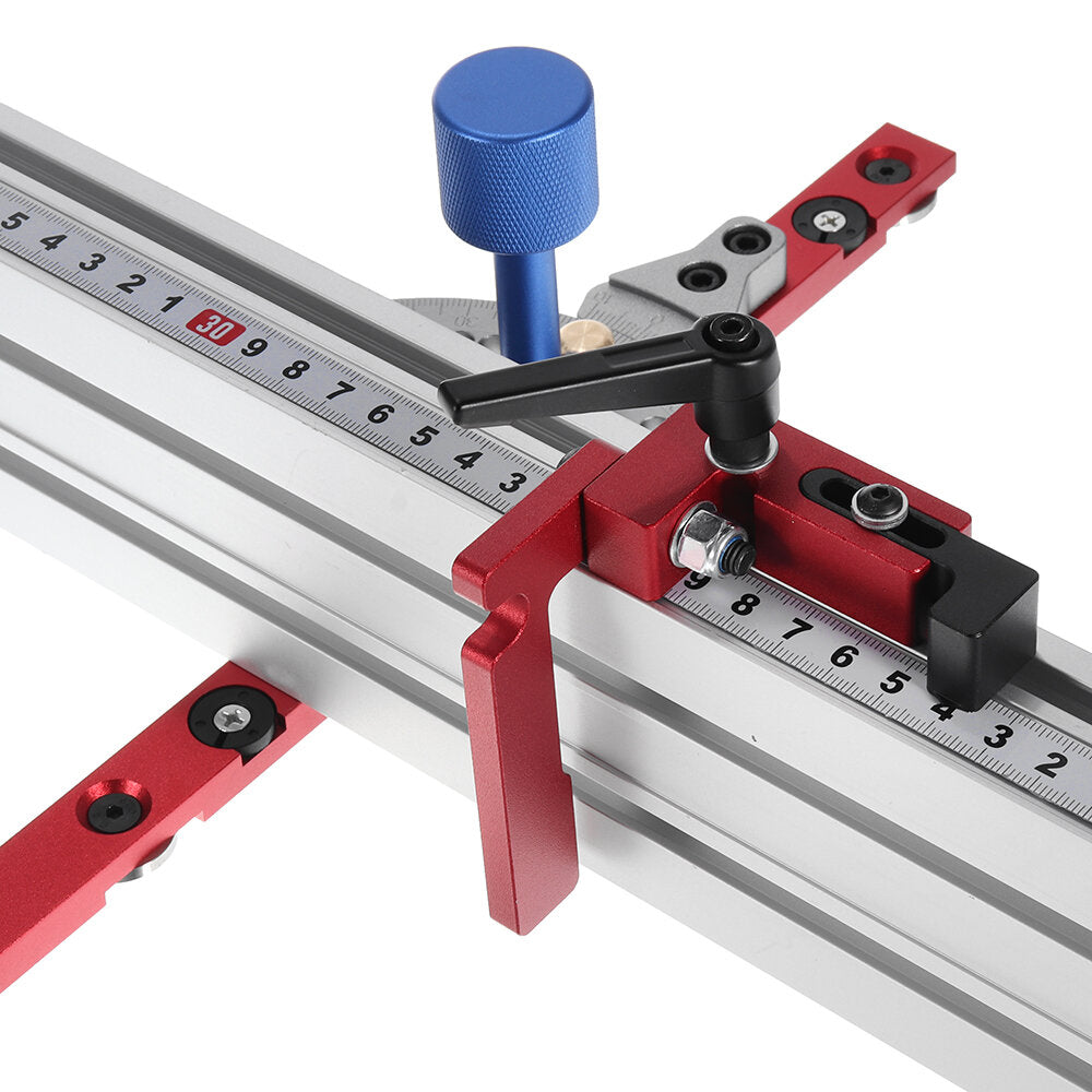 Aluminum Alloy Miter Gauge for Table Saws - Options: Gauge Only, 600mm Fence & Stop, 800mm Fence & Stop